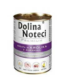 Premium bogata w królika z żurawiną 400 g