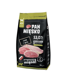 PAN MIĘSKO Krůta a husa křupky pro kočky S 2x10 kg