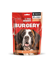 PAN MIĘSKO Burgery Hovězí pamlsek pro psa 100 g