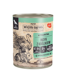 WIEJSKA ZAGRODA Krůta s králíkem krmivo pro psy 800 g