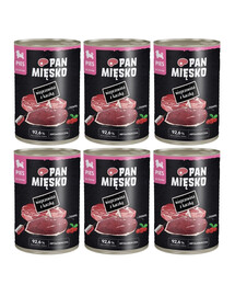 PAN MIÉSKO vepřové maso s kachnou, krmivo pro štěňata 6x400 g
