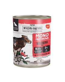 WIEJSKA ZAGRODA Monoproteinové krmivo pro psy hovězí 800 g