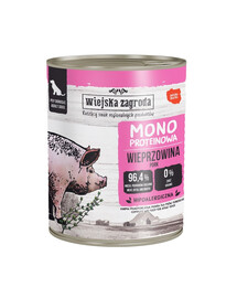 WIEJSKA ZAGRODA Monoproteinové krmivo vepřové pro psy 800 g