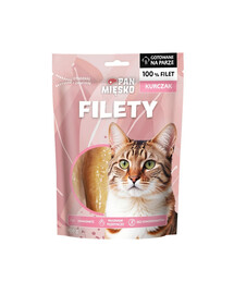 PAN MIĘSKO Filety Kuřecí pamlsek pro kočky 100 g