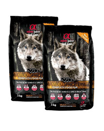 ALPHA SPIRIT Kompletní suché a měkké krmivo pro psy Multiprotein 6 kg (2x3 kg)