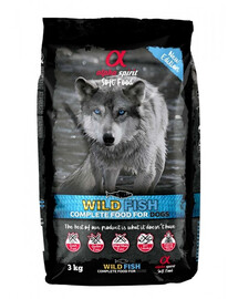 Pełnowartościowa karma sucha-miękka dla psów Wild fish 3 kg