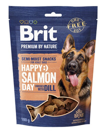 BRIT Premium Dog Semi-moist Snack Salmon  poloměkký pamlsek pro psy 180 g