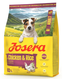 JOSERA Mini Adult Chicken and Rice 900g bezglutenové krmivo pro psy malých plemen