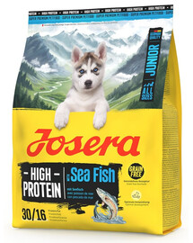JOSERA High Protein Junior Sea Fish 900g vysoce bílkovinné krmivo pro štěňata