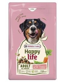 VERSELE-LAGA Happy Life Adult with Lamb 2,5kg krmivo pro psy s jehněčím