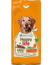 VERSELE-LAGA Happy Life Adult with Beef flavour 12,5kg krmivo pro psy s chutí hovězího masa