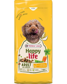 VERSELE-LAGA Happy Life Adult with Chicken 12,5kg krmivo pro psy s kuřetem