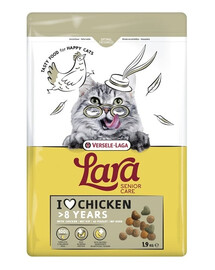 VERSELE-LAGA Lara Senior Chicken 1,9 kg krmivo pro starší kočky s kuřetem