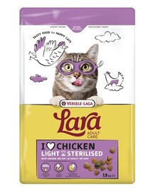 VERSELE-LAGA Lara Adult Light Sterilized 1,9 kg krmivo pro kastrované kočky