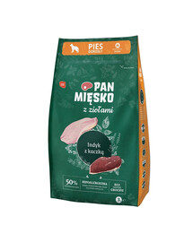 PAN MIĘSKO s bylinkami krůta s kachnou kg pro střední plemena M 2x3 kg