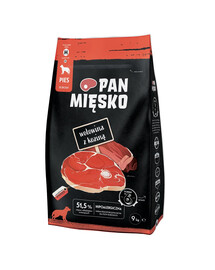 PAN MIĘSKO Hovězí s kozím masem M 9 kg