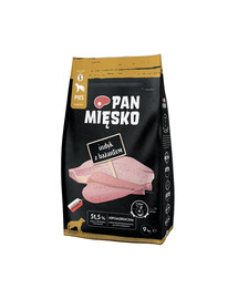 PAN MIĘSKO Krůta s bažantem krmivo pro psy, křupky S 9 kg