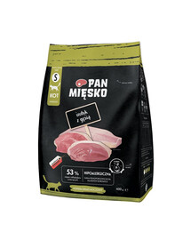 PAN MIĘSKO Granule pro dospělé kočky s krůtou a husou S 400 g