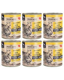 WIEJSKA ZAGRODA Krůta s jehněčím 6x800g mokré krmivo pro psy bez obilovin