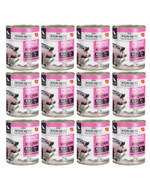 WIEJSKA ZAGRODA Monoproteinové vepřové mokré krmivo pro psy 12x800 g