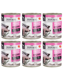 WIEJSKA ZAGRODA Monoproteinové vepřové mokré krmivo pro psy 6x800 g