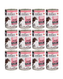 Monoproteinové hovězí mokré krmivo pro kočky 12x400g