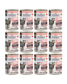 WIEJSKA ZAGRODA Monoproteinové mokré krmivo pro kočky s jehněčím masem 12x400 g