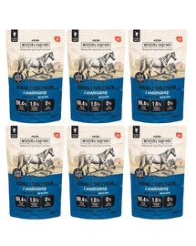WIEJSKA ZAGRODA Superfoods Horse s tuňákem a kozlíkem mokré krmivo pro kočky 6x100 g