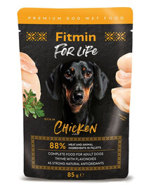 FITMIN For Life Dog Adult Chicken 85 g kuřecí s bylinkami v omáčce