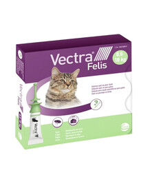 VECTRA 3D Felis Roztok ke kapání pro kočky proti blechám 3ks