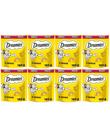 DREAMIES Mega balení 8x180 g lahodný sýrový pamlsek pro kočky