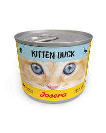 JOSERA Kitten Mokré krmivo pro koťata s kachnou, konzerva 6 x 200 g