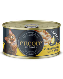 ENCORE Cat Chicken Breast with Cheese in Broth kuřecí prsa se sýrem ve vývaru 70 g