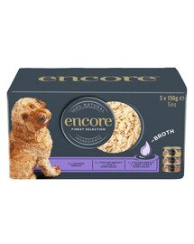 ENCORE Dog Finest Selection ve vývaru Multipack 5x156 g mix chutí s kuřecím masem ve vývaru pro psy