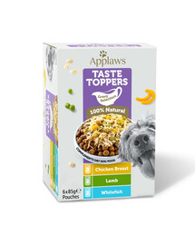 APPLAWS Dog Taste Toppers Gravy Selection Miltipak 6x85 g mix příchutí v sáčku v omáčce