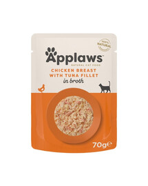 APPLAWS Adult Pouch Chicken with Tuna kuřecí prsa s tuňákem v vývaru 70 g