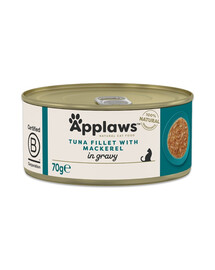 APPLAWS Cat Adult Tuna with Mackerel in Gravy filet z tuňáka s makrelou v omáčce 70 g