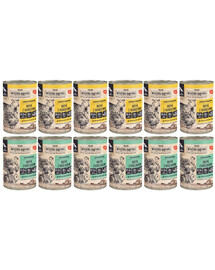 WIEJSKA ZAGRODA Mix chutí Krůta s jehněčím a Krůta s králíkem 12x400 g pro psy