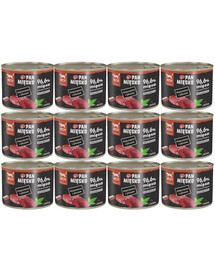 PAN MIĘSKO vepřové maso s jelenem krmivo pro kočky 12x200 g