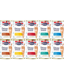BUTCHERS Deliciuos dinners Směs chutí v želé 10x400 g