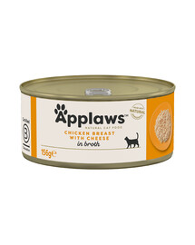 APPLAWS Cat Adult Chicken Breast with Cheese in Broth pierś z kurczaka z serem w bulionie 156 g