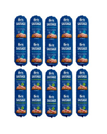 BRIT Premium Sausage Chicken and Venison 5x800 g + Chicken and Lamb 5x800 g