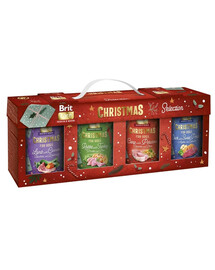 BRIT Care Dog Christmas Mono Protein Multipack 4x400g sada monoproteinového krmiva pro psy