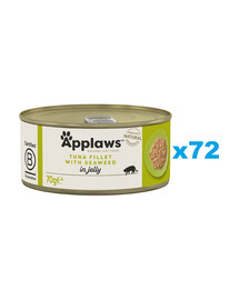 APPLAWS Cat Adult Tuna with Seaweed in Jelly tuńczyk z wodorostami w galarecie 72x70 g