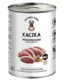 Monoproteinové krmivo pro psy všech plemen s kachní příchutí 400 g