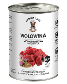 Hovězí monoproteinové krmivo pro psy všech plemen 400g