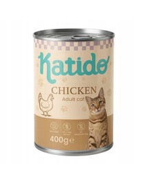 KATIDO Adult Cat Chicken 400 g kuřecí s lososovým olejem pro kočky