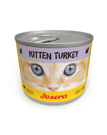 JOSERA Kitten Mokré krmivo pro koťata s krůtou, konzerva, 12x200g