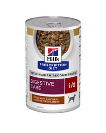 HILL'S Prescription Diet Canine i/d Digestive Care Dušené kuřecí maso a zelenina 6x354 g v konzervě