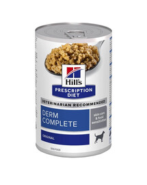 HILL'S Prescription Diet Canine Derm Complete krmivo pro psy 12x370 g